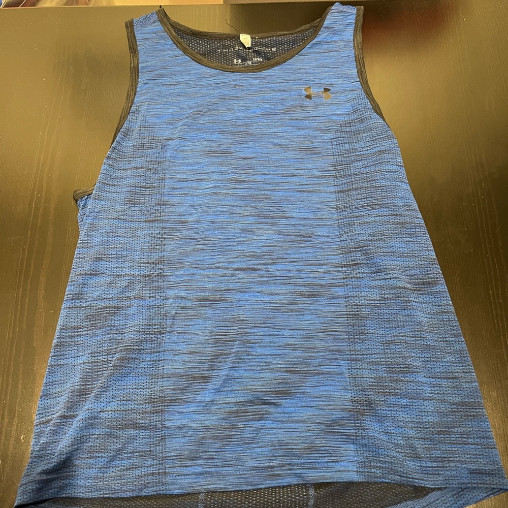 Under Armour Tank Top, Large, Blue
